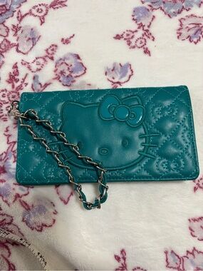 Teal Colour Hello Kitty ✨ Clutch Purse